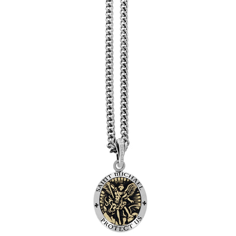 King Baby - Saint Michael Pendant w/ Gold Alloy