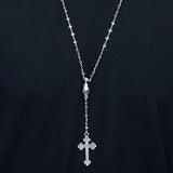 King Baby - Rosary w/MB Cross Chain, Skull and Small Traditional Cross