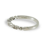 White Gold Diamond Sequence Ring
