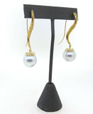 18KT "Kristi" Earrings with 15mm South Sea Pearls Designed by OVII