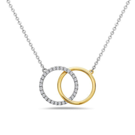 "Rings" Pendant with Diamonds