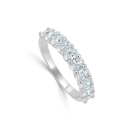 Diamond Oval-Stone Ring