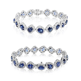 Diamond and Sapphire Bracelet