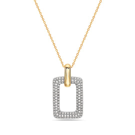 Two-Tone Diamond Pendant