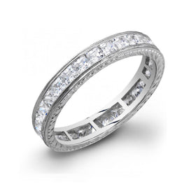 Princess Cut Diamond Band