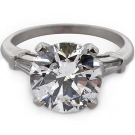 Platinum Round Brilliant Engagement Ring