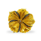 Kurtulan Gold and Diamond Floral Ring