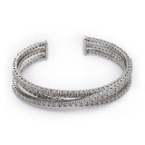 W/G Diamond Bangle Bracelet