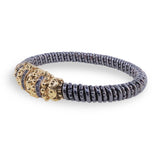 Two Tone Gold and Sterling Bracelet