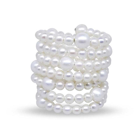 Spiral Freshwater Pearl Bracelet
