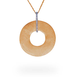 Circle Rose Gold Necklace