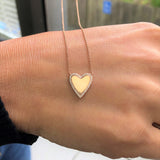 Sabrina All Around Diamond Heart Necklace