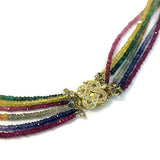 Ruby, Emerald and Multi-Colored Sapphire Necklace