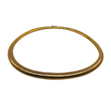 14kt Y/G Omega Snake Necklace