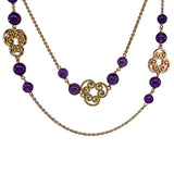 Tiffany and Co. Gold & Amethyst Chain