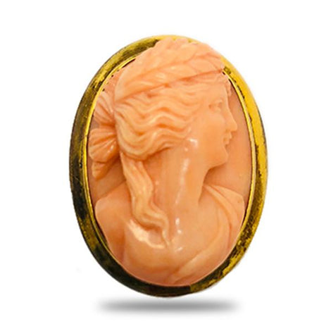 Victorian Hand Carved Pin.