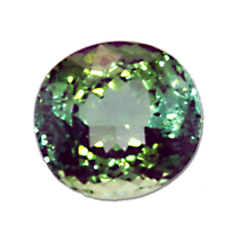 Brilliant Faceted Oval Green Tourmaline