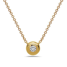 Yellow Gold With a Diamond Necklace