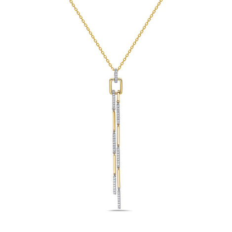 Bassali Two Tone Necklace and Pendant