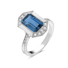 Bassali Blue Topaz Ring