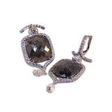24kt Grey Diamonds Earrings