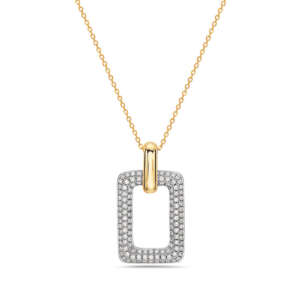 Two-Tone Diamond Pendant