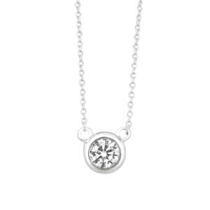 Diamond Bezel Necklace