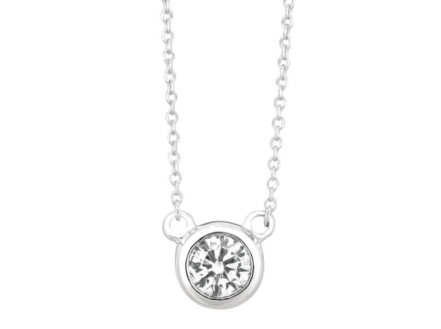 Diamond Bezel Necklace