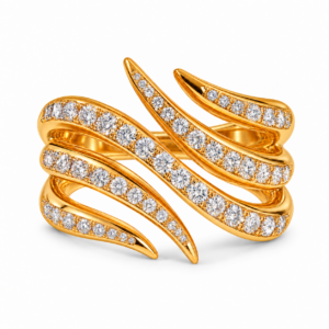 Ocean Waves Diamond Ring