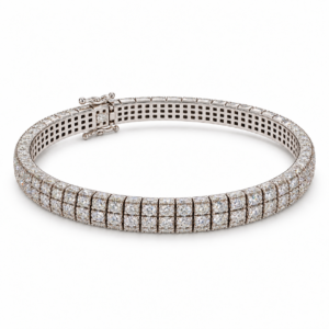 Three-Row Diamond Flex Bracelet